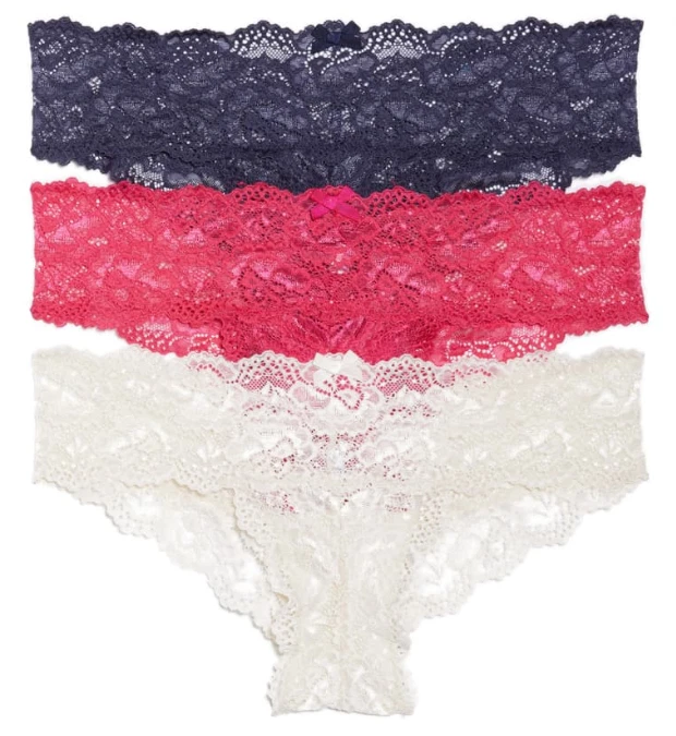 Pack de 3 bikini Goddess azul Skarlett para mujer talla pequeña L57212 Foto 2 de 2