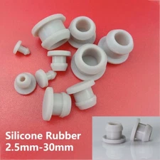 Grey Snap-on Hole Plug Silicone Rubber Blanking End Caps 2.5mm ~ 60mm
