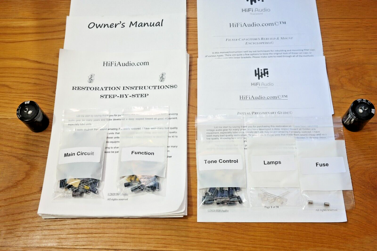 Yamaha CA-R1 rebuild restoration recap upgrade kit repair filter
