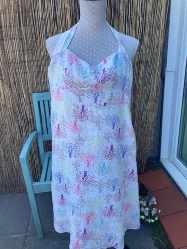 White Stuff womens linen halter neck dress, size 10, excellent used condition - Picture 11 of 11