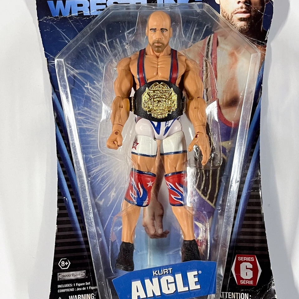 Figura TNA Deluxe Impact KURT ANGLE MUESTRA Serie 6 Jakks 2011 WWE Aggression Foto 2 de 4
