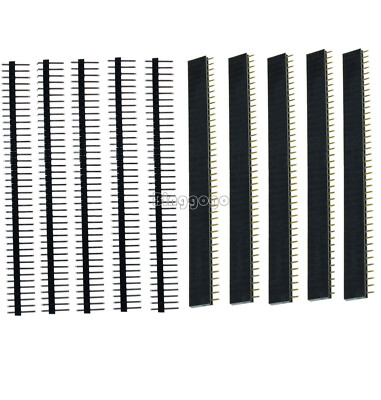 20PCS Male & Female Header Socket Row Strip PCB Connector 40pin 2.54mm