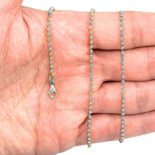 10K White Gold Solid 2mm-4mm Moon 