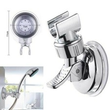 Shower Head Holder Chrome Bathroom Wall Mount Adjustable Suction Bracket