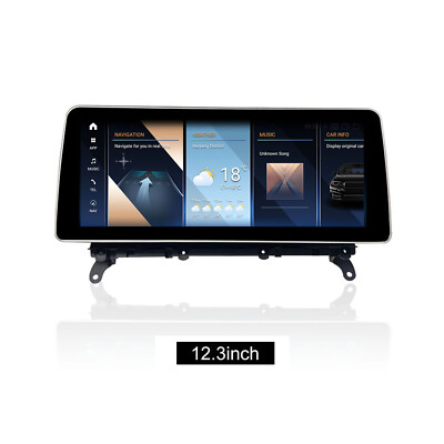 For BMW X3 X4 F25 F26 Android 13 Screen Autoradio Apple CarPlay GPS 128G 12.3'' 