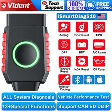 Vident iSmartDiag510 All System OBD2 Scanner Diagnostic Tool Bi-directional 