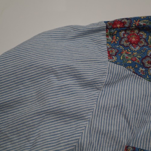 Whitney Lang Blouse Lightweight Size M Medium Shirt Short Sleeve Button Up - Picture 9 of 13