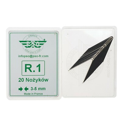 20 x R1 3-5mm Profilnachschneidemesser Rillfit PSO Rubber Cut Nachschneidmesser
