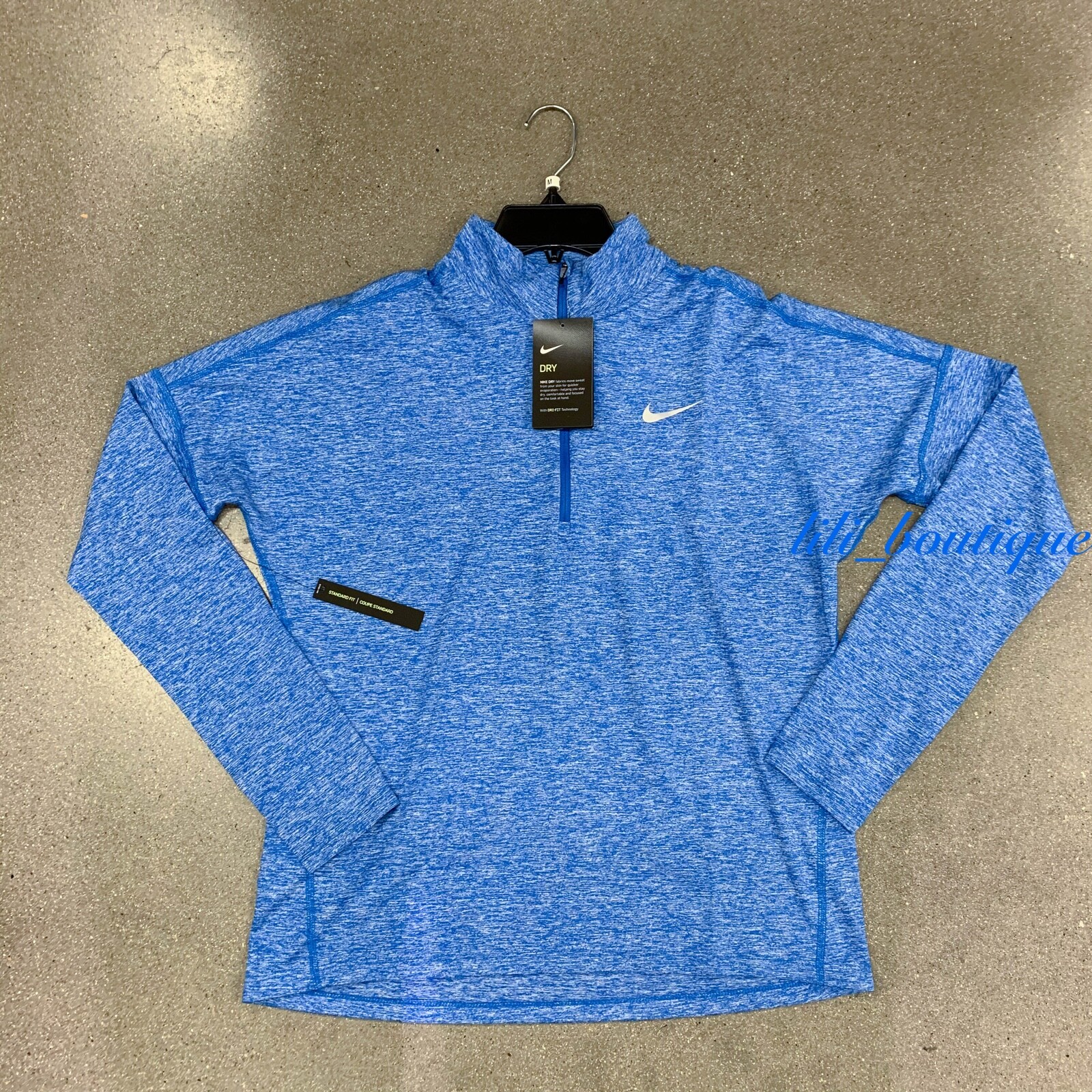 nike half zip blue