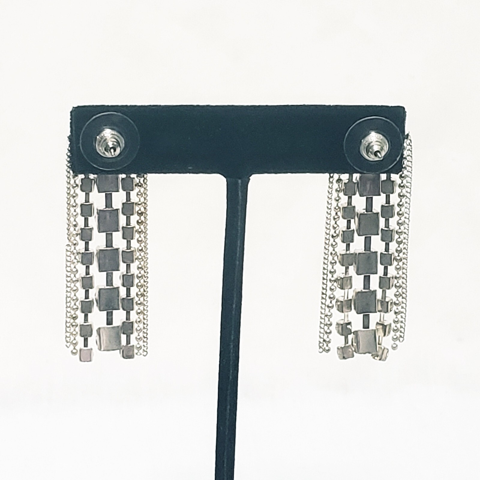 Rhinestone Dangle Drop Multi Strands Earrings  1 … - image 6