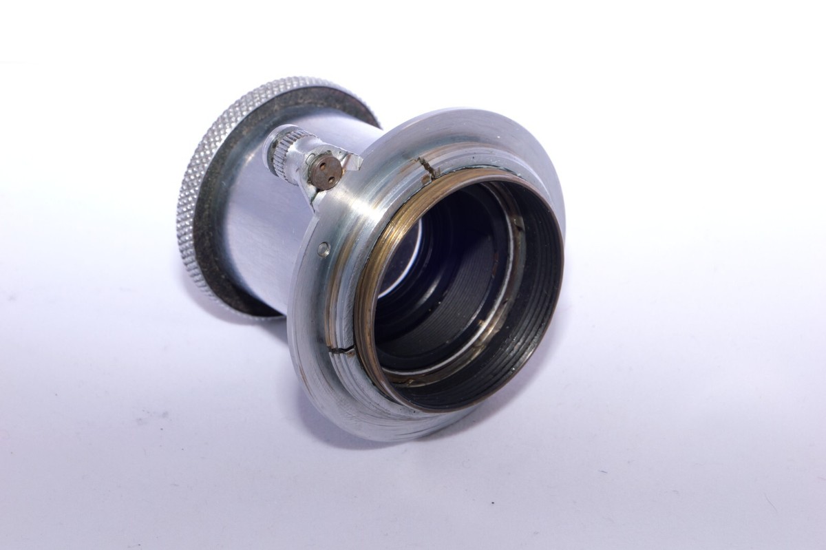 Vintage Chrome Leitz Hektor 5cm f2.5 lens. Circa. 1933. Caps