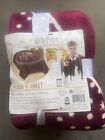 Harry Potter Hogwarts Plush Blanket 62"x 90" Wizarding World Plush Throw New