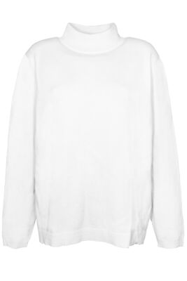 Street One Cosy Strickpullover Pulli Damen Stehkragen Turtle Neck Beige Größe 42