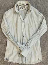 Ted Baker Archive Men's Size 15.5 Cotton Light Blue Dress Long Sleeve Shirt C5 