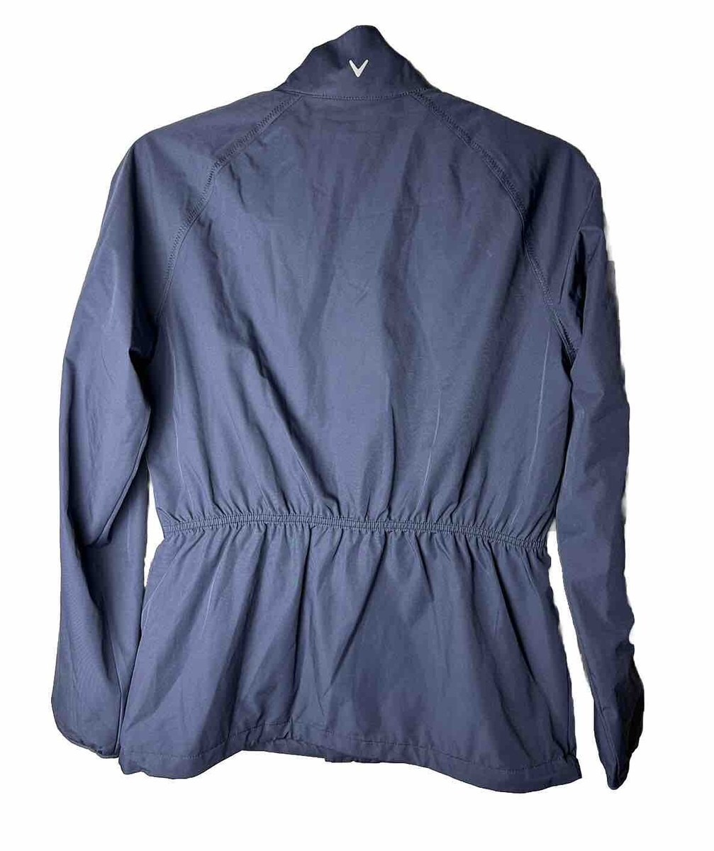 Callaway Weather Series Water Resistant Blue Full Zip Golf Jacket Callaway Weather Series Water Resistant Blue Full Zip Golf Jacket
