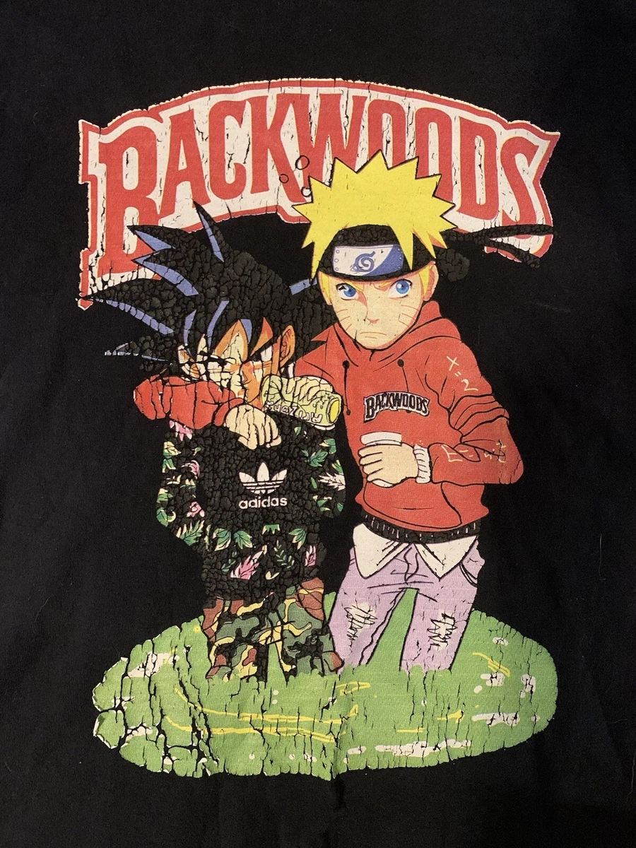 Vintage Naruto Backwoods Mens T Shirt Anime Manga Tee Size Medium