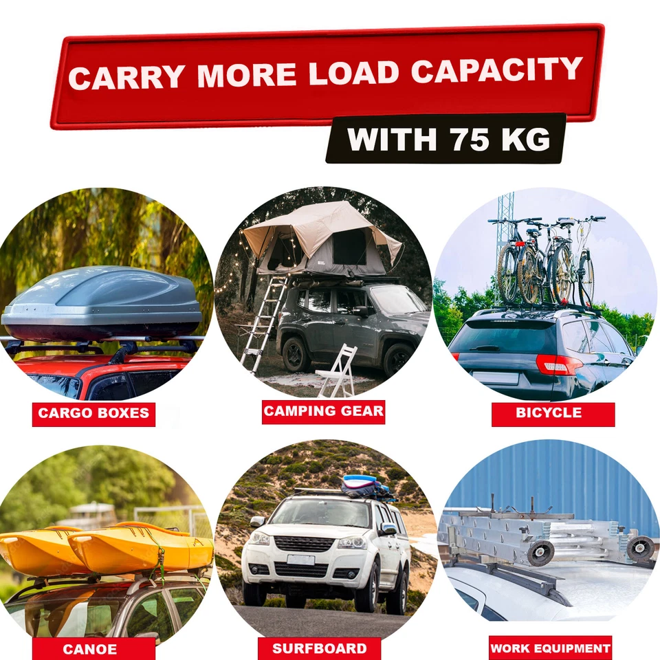 Barras transversales para Fiat Palio fin de semana 1996-2007 bloqueable 2 piezas negro Foto 3 de 4