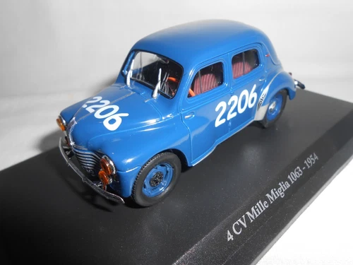 Renault 4CV N°2206 DES MILLE MILES 1954 1/43th
