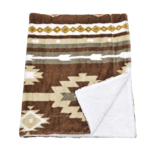Southwest Sherpa Fleece Throw Blanket Ultra Soft Reversible Cozy Plush Blanket - Picture 20 of 32