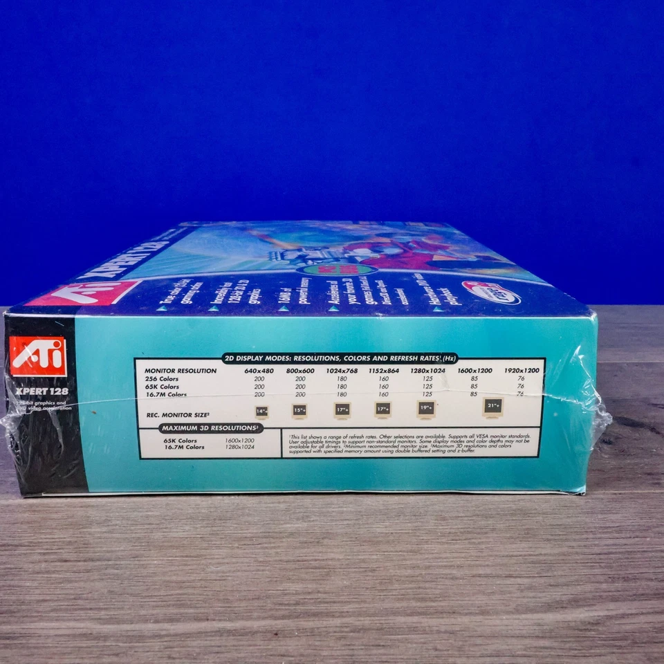 Vintage ATI Rage Xpert 128 Graphics VideoCard 16MB PCI New in Factory Sealed Box - Image 2 of 4