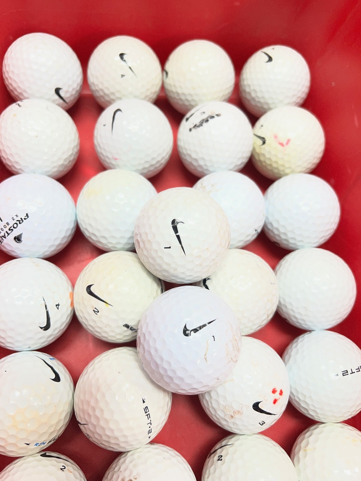 Nike Golf Balls Lot (50) &ndash; Used Good Condition &ndash; Assorted