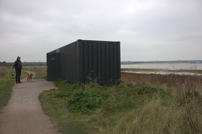 Foto 6x4 Vogelbeobachtung Versteck auf Thanet Coast Path Klippen Ende Dies ist auf t c2019
