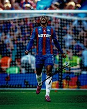 Eberechi Eze Signed 10x8 Photo Crystal Palace FA Cup Final COA (1305)