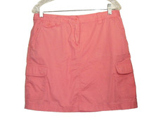 J Crew Skirt Women 10 Pink Pockets Adjustable Waist