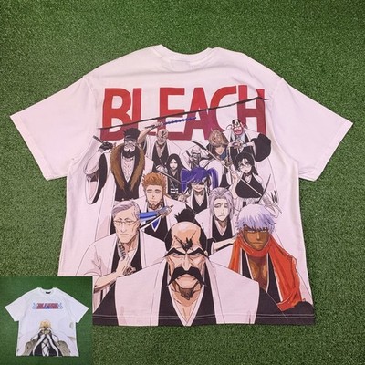 Bleach Anime AOP All Over Print White Shirt Men's Baggy XL / XXL - 26x32