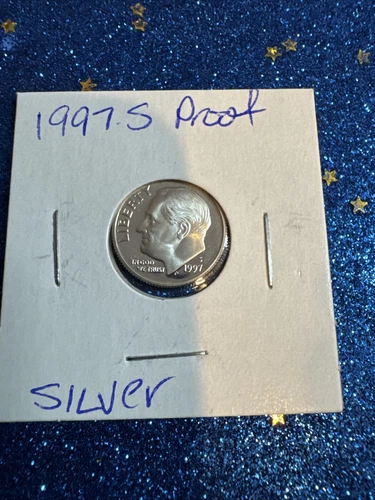 1997 S 90% Silver Roosevelt Dime Deep  Gem Proof