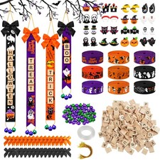 QIDSJCCBD Halloween Crafts Kit 482pcs, Ornaments DIY Supply for Family