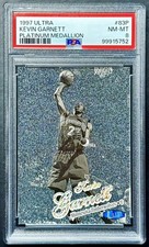 1997-98 Fleer Ultra KEVIN GARNETT #83P Platinum Medallion #99/100 PSA 8 NM-MT