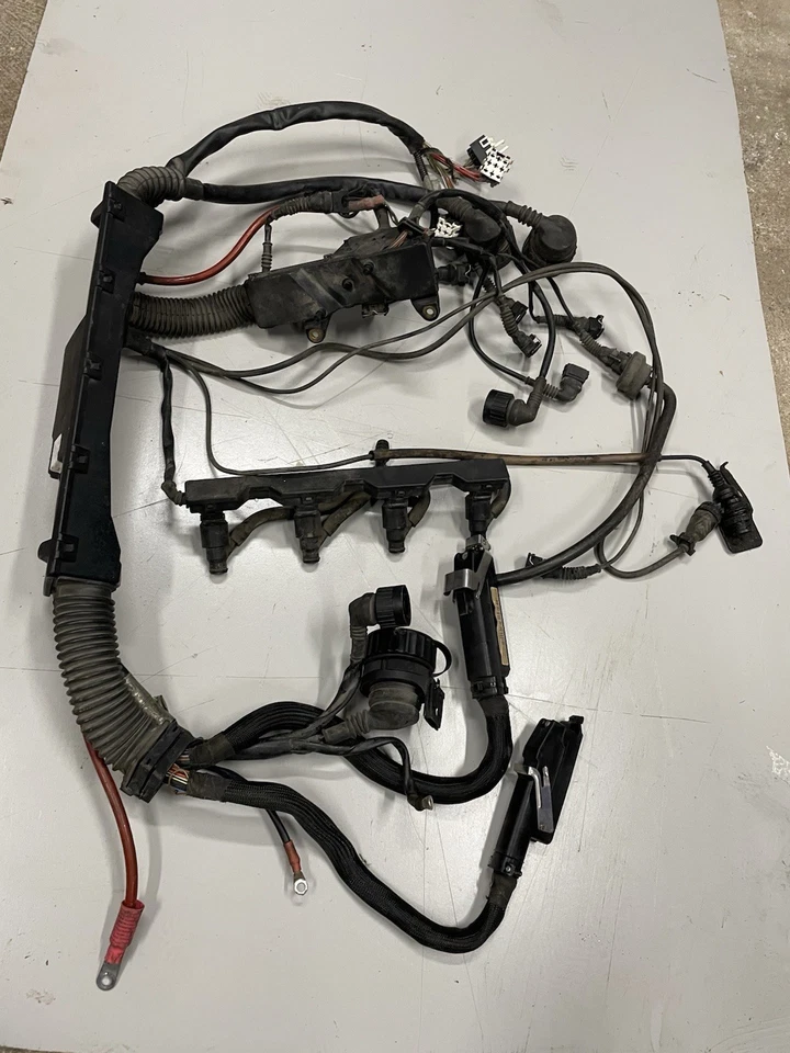 1996 BMW 318is 4-cyl M44 Engine Wiring Harness for Auto Trans ASC OEM - Image 2 of 4