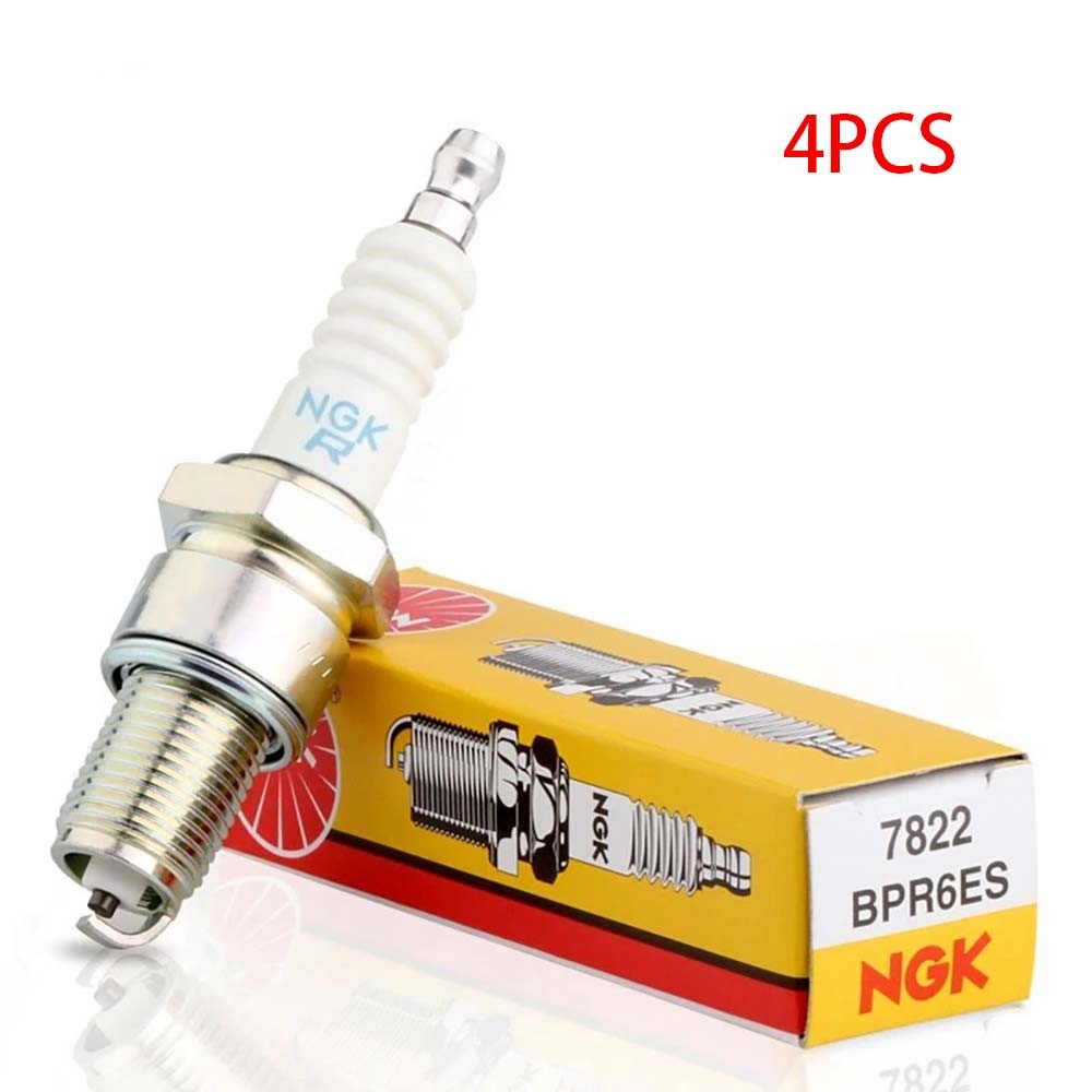 Set of 4 NGK 7822 Nickel Spark Plugs BPR6ES for Porsche Renault Suzuki VW Audi