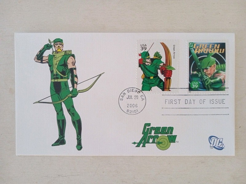 US - Green Arrow FDC Combo MNH , DC Comics Super Heroes Series 