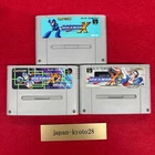 Nintendo Super Famicom Rockman X X2 X3 set Megaman Japan SFC SNES