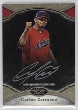 2020 Topps Tier One Prime Performers Silver Ink /10 Carlos Carrasco Auto 0fo5