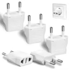 4-pack EU Euro Europe to US USA Power Jack Wall Plug Converter Travel Adapter