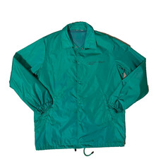 VALENTINO mens windbreaker jacket teal/mint green with pink graphic size L