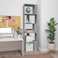 BüCherregal Grau Sonoma 45X24X160 Cm Holzwerkstoff Standregal