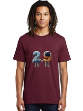 2-Robots Mens Graphic Tee, 100% Cotton, Casual Summer Wear