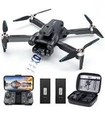 4K FPV Drone with Dual Camera Brushless Motor,2 Batteries with Carrying Case
