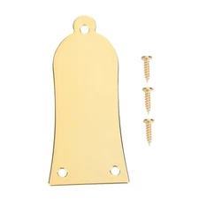 Vbest life 3 Ply Metal Guitar Truss Rod Cover Plate Including Screws 3 Gold