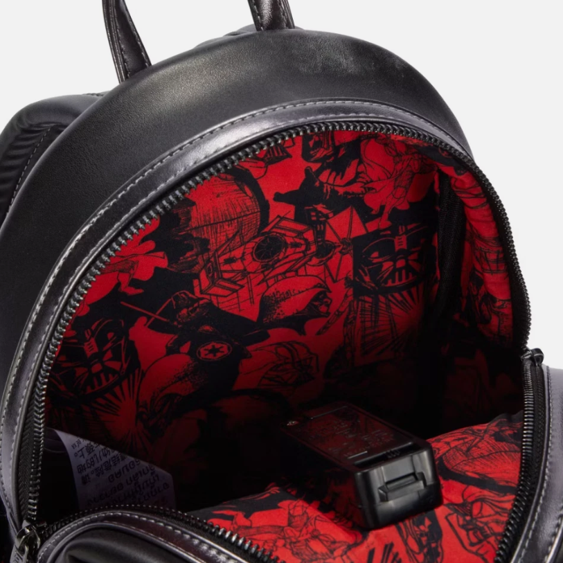 DisneyParks Star Wars Loungefly Darth Vader Light Up Mini Backpack NWT STBK0219-3.jpeg main image 4