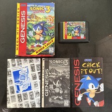 Sonic The Hedgehog 3 Sega Genesis CIB Authentic Complete