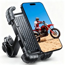 For Motorcycle Bike Bicycle Phone Holder Silicone Wrapped Handlebar Phone Mount