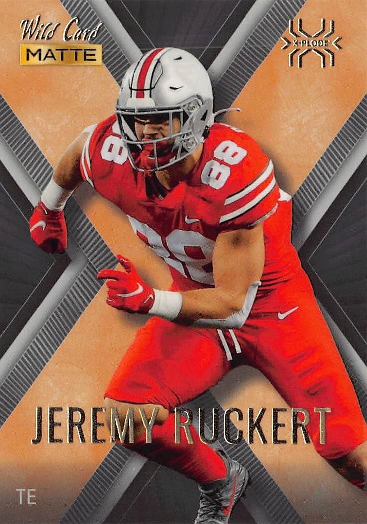 2022 Wild Card MATTE - X-Plode Jeremy Ruckert #MXP-24 Black-Orange X (RC)