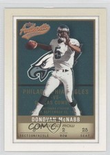 2002 Fleer Authentix Second Row 15/250 Donovan McNabb #5 b9u