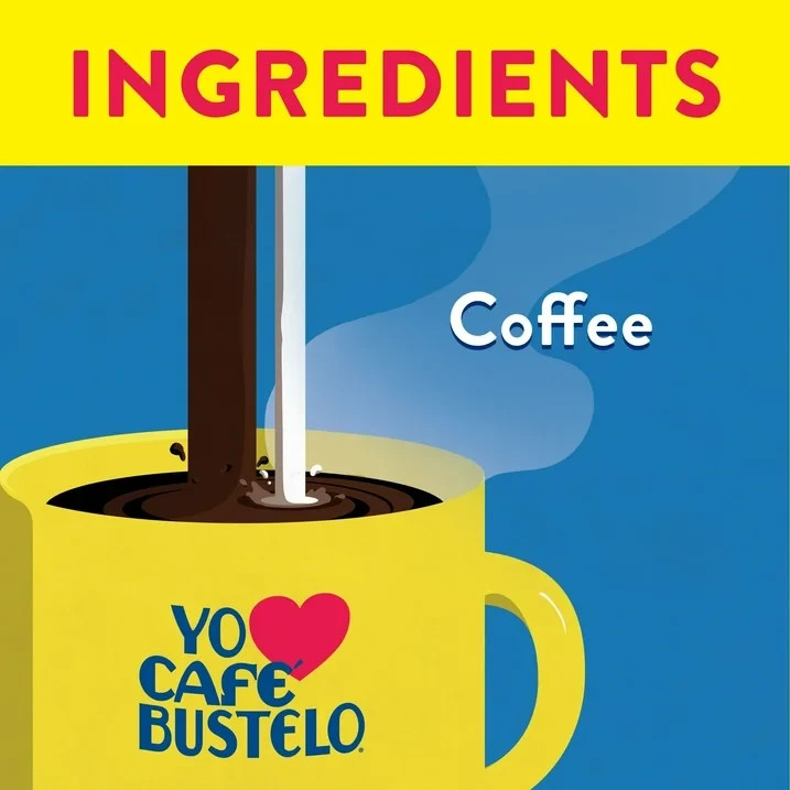 Cafe Bustelo, Espresso Style Dark Roast Ground Coffee, Vacuum Packed 10 Oz