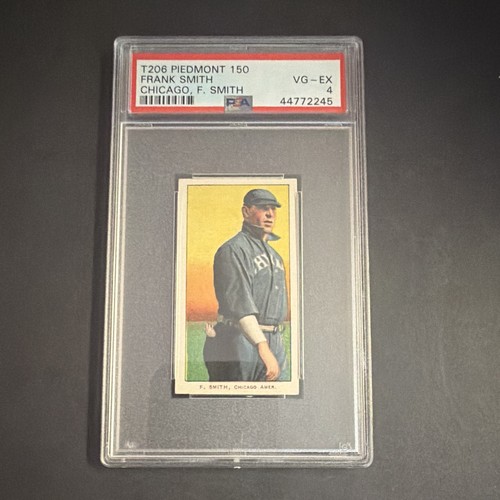 1909-11 T206 Frank Smith Chicago White Sox Piedmont 150 PSA 4 Graded Card